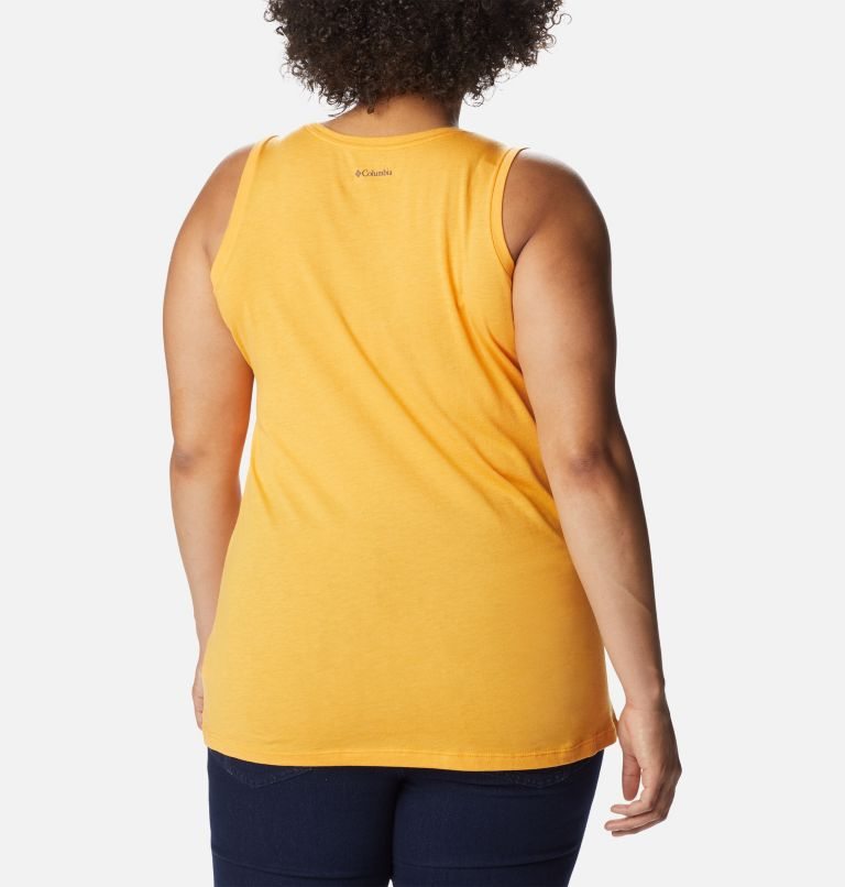 Women's Columbia Bluff Mesa Tanks Mango | Plus Size CA-Y8LA4